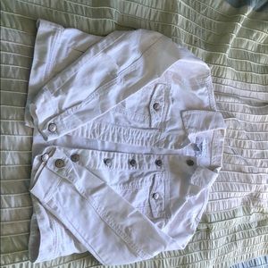 White jean jacket